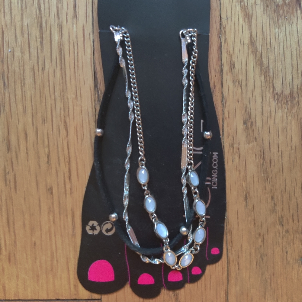 Multi stand ankle bracelet